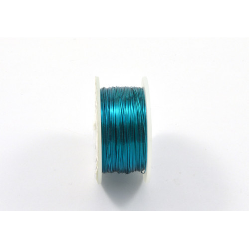 Artistic wire, 24 ga., Peacock blue